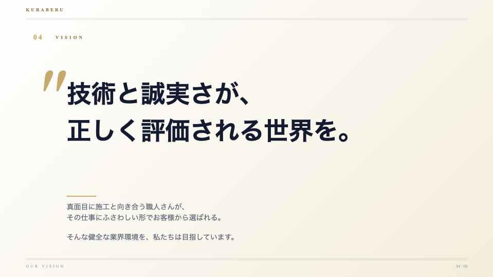 くらべるが目指す未来